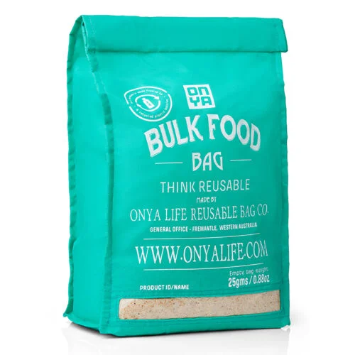 Reusable Bulk Food Bag - Large Acqua