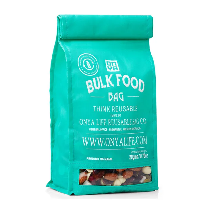 Reusable Bulk Food Bag - Medium Acqua