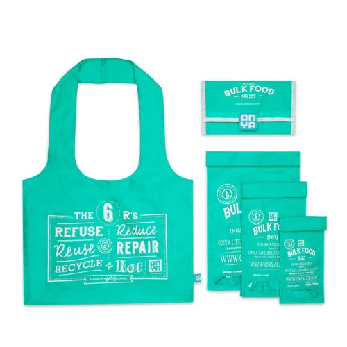 Reusable Bulk Food Bag Set - Acqua